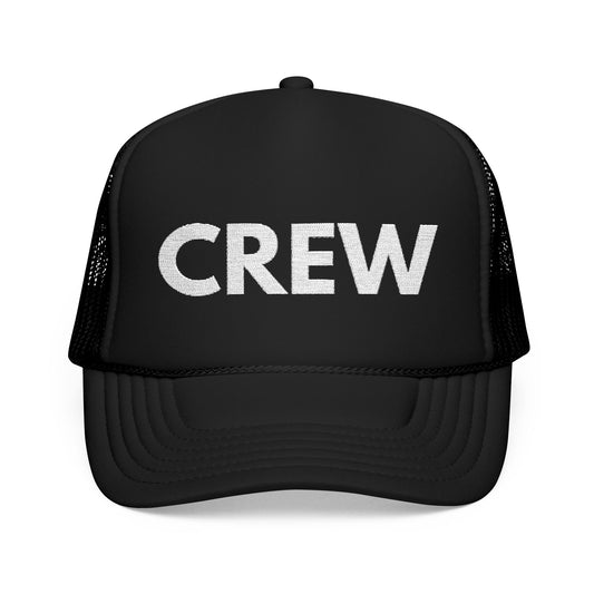 CREW Black Trucker Hat
