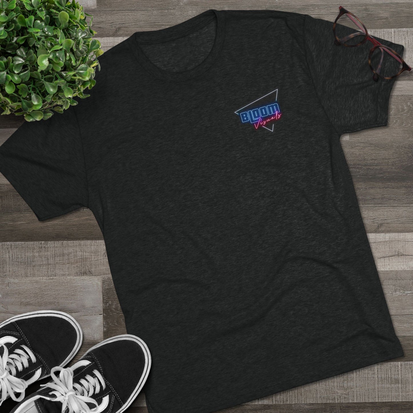 Customizable Black Crew (Tri-Blend) Shirt